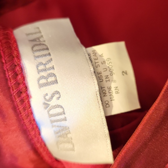 David's Bridal Maroon Bridesmaid Dress‎ - Picture 9 of 11